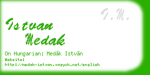 istvan medak business card